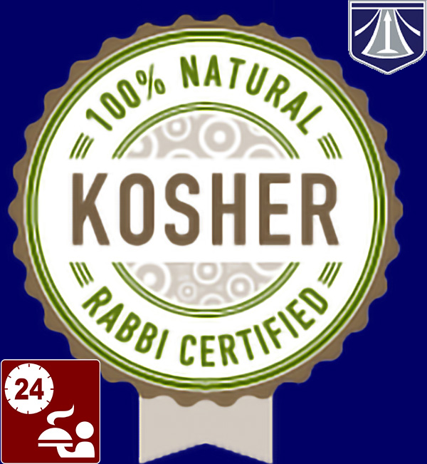 Compimentary Kosher cuisine and beverages