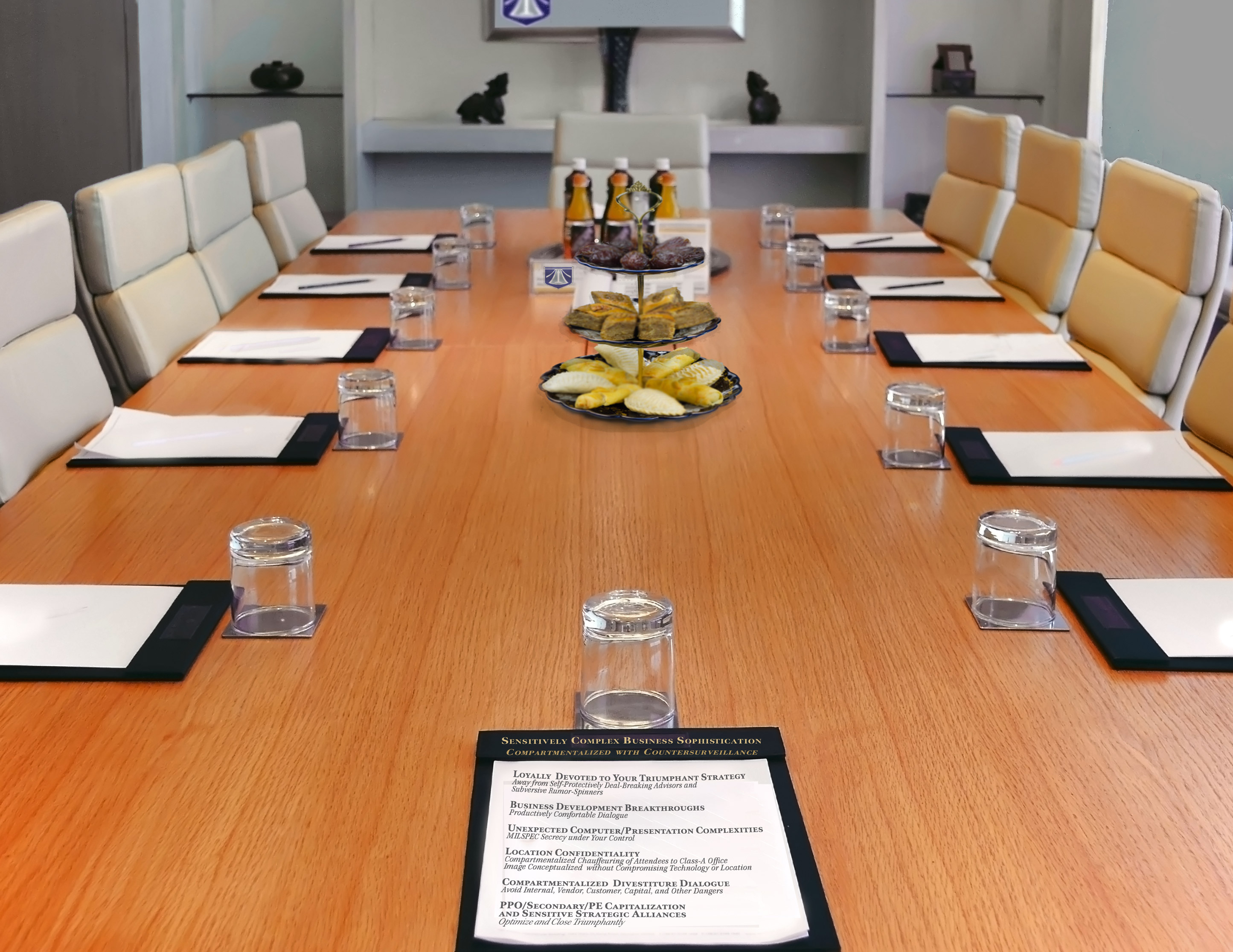 Covert Conference Room for Honorable Laissez-Faire Boardroom Meetings